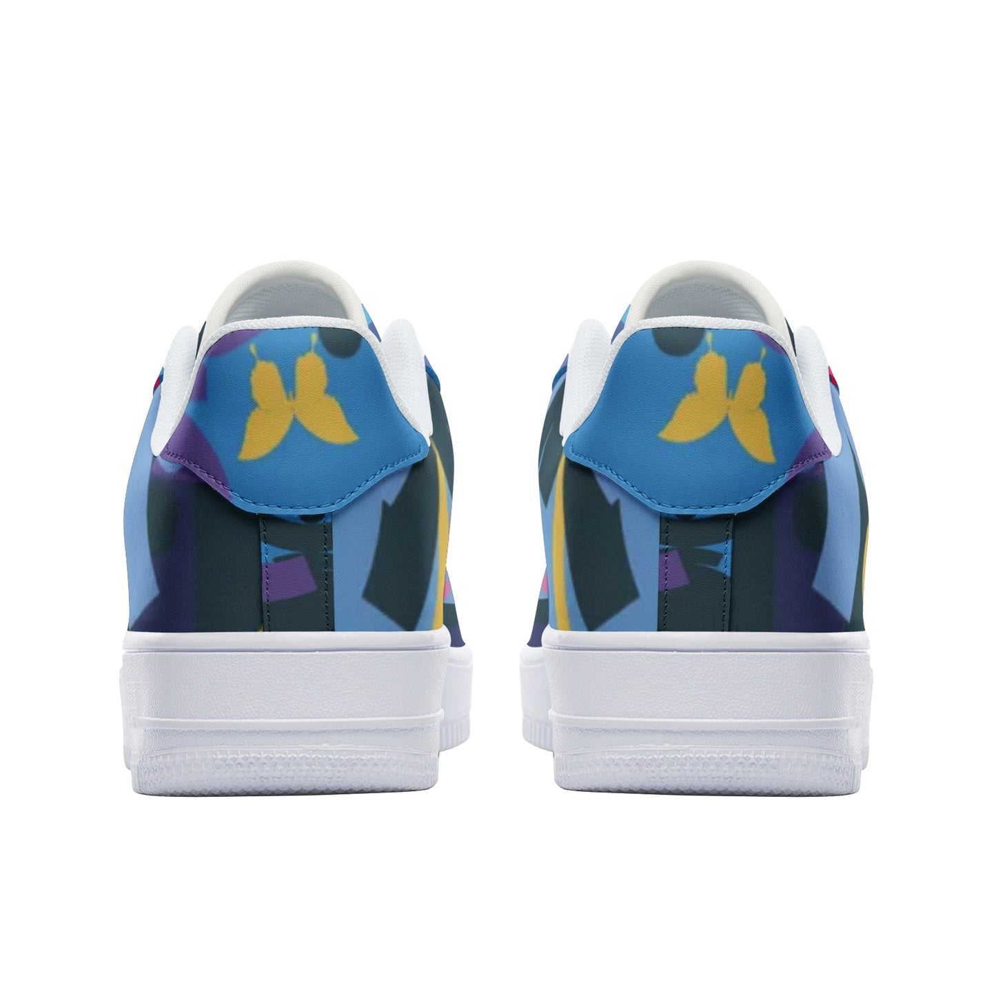 Baskets basses unisexes en cuir BLUE LINE