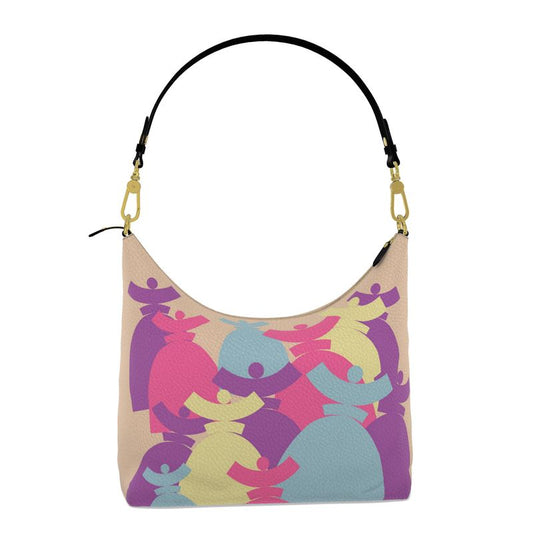 Dolores signature 'FARMELL' HOBO BAGS Sac cuir Dolores Pastel