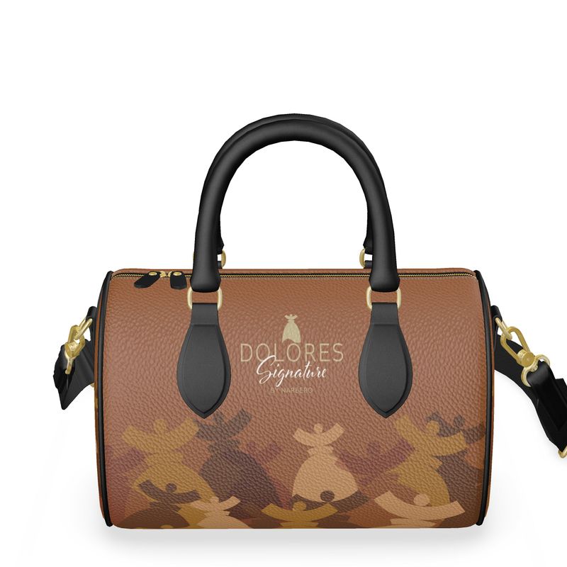 Dolores signature, mini sac a main cuir Dolores "DUNE"