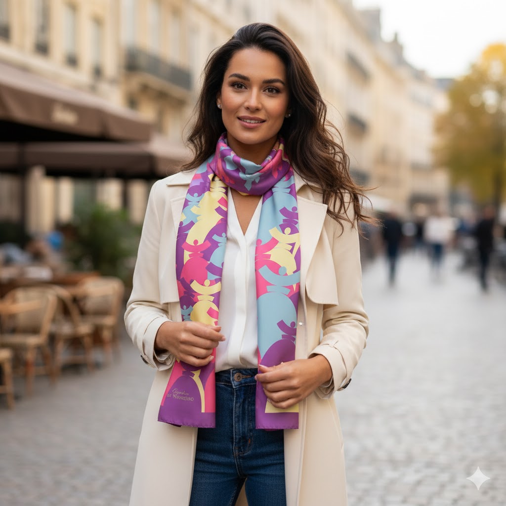 La boutique Narbero. Foulard Dolores, “ FARANDOLE“