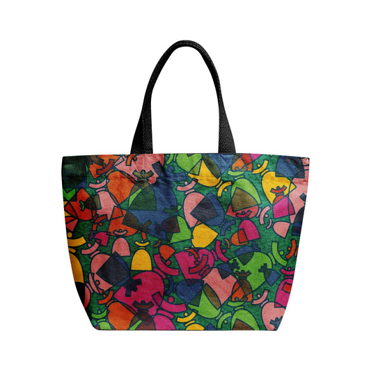 La boutique Narbero. Sac fourre-tout en toile naturelle Dolores, "Mosaic"