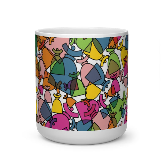 La boutique Narbero, le mug Dolores "Mosaic " en forme de Cœur.