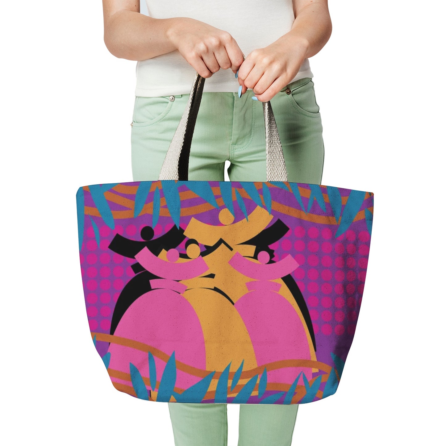 La boutique Narbero. Sac fourre-tout en toile naturelle Dolores, "Samba"