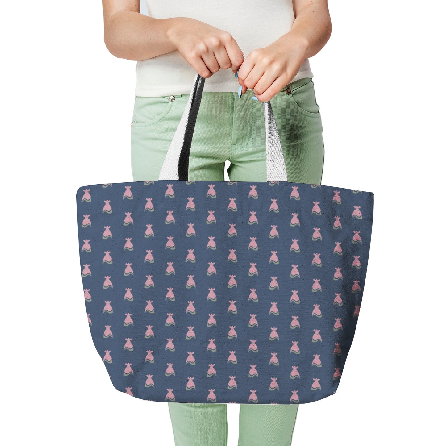 La boutique Narbero. Sac fourre-tout en toile naturelle Dolores, "Tango"