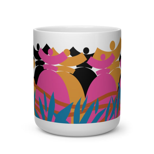 La boutique Narbero, le mug Dolores "Samba" en forme de Cœur.