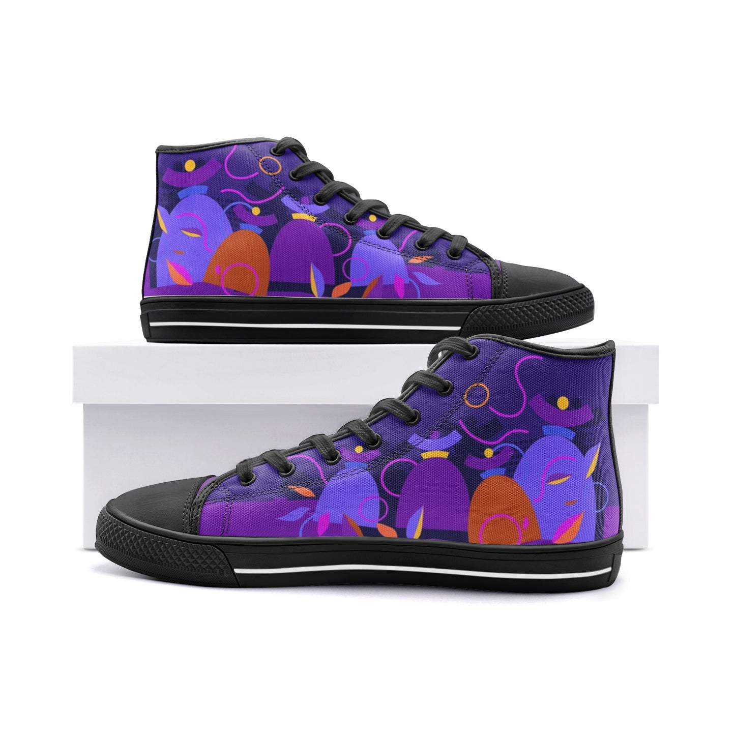 Dolores signature, Baskets hautes en toile unisexe Dolores, "Calypso".