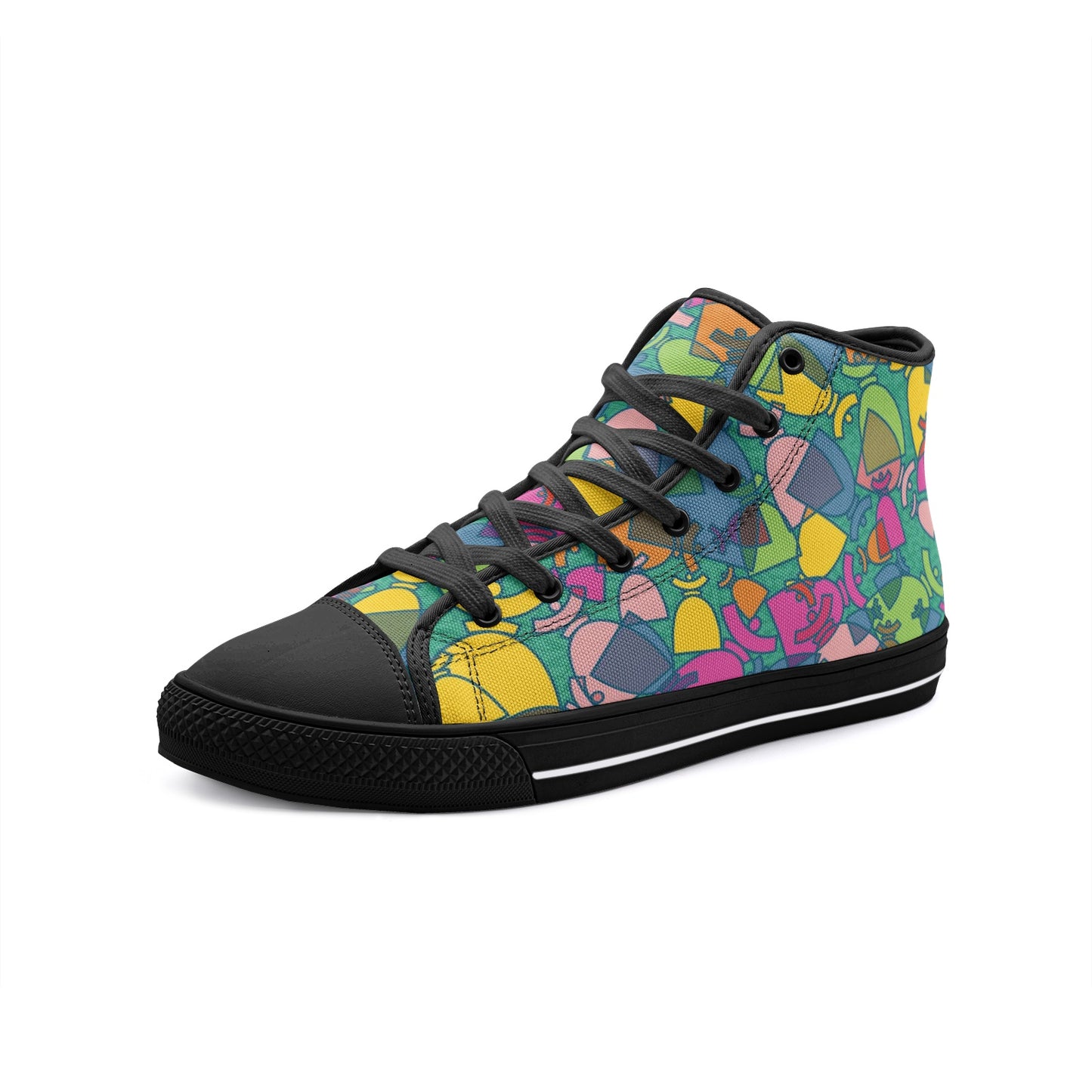 Dolores signature. Baskets hautes en toile unisexe Dolores, "Mosaic".