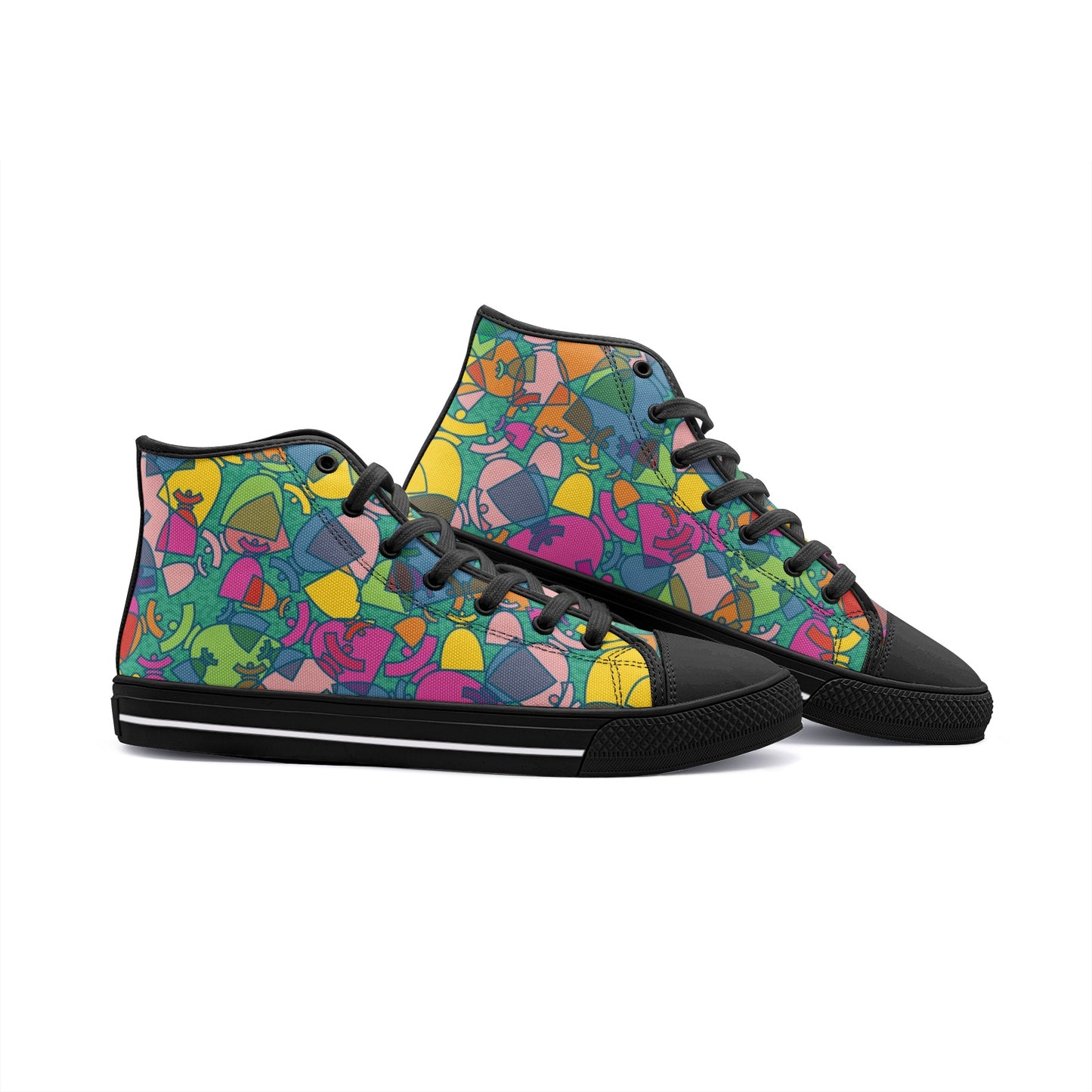 Dolores signature. Baskets hautes en toile unisexe Dolores, "Mosaic".