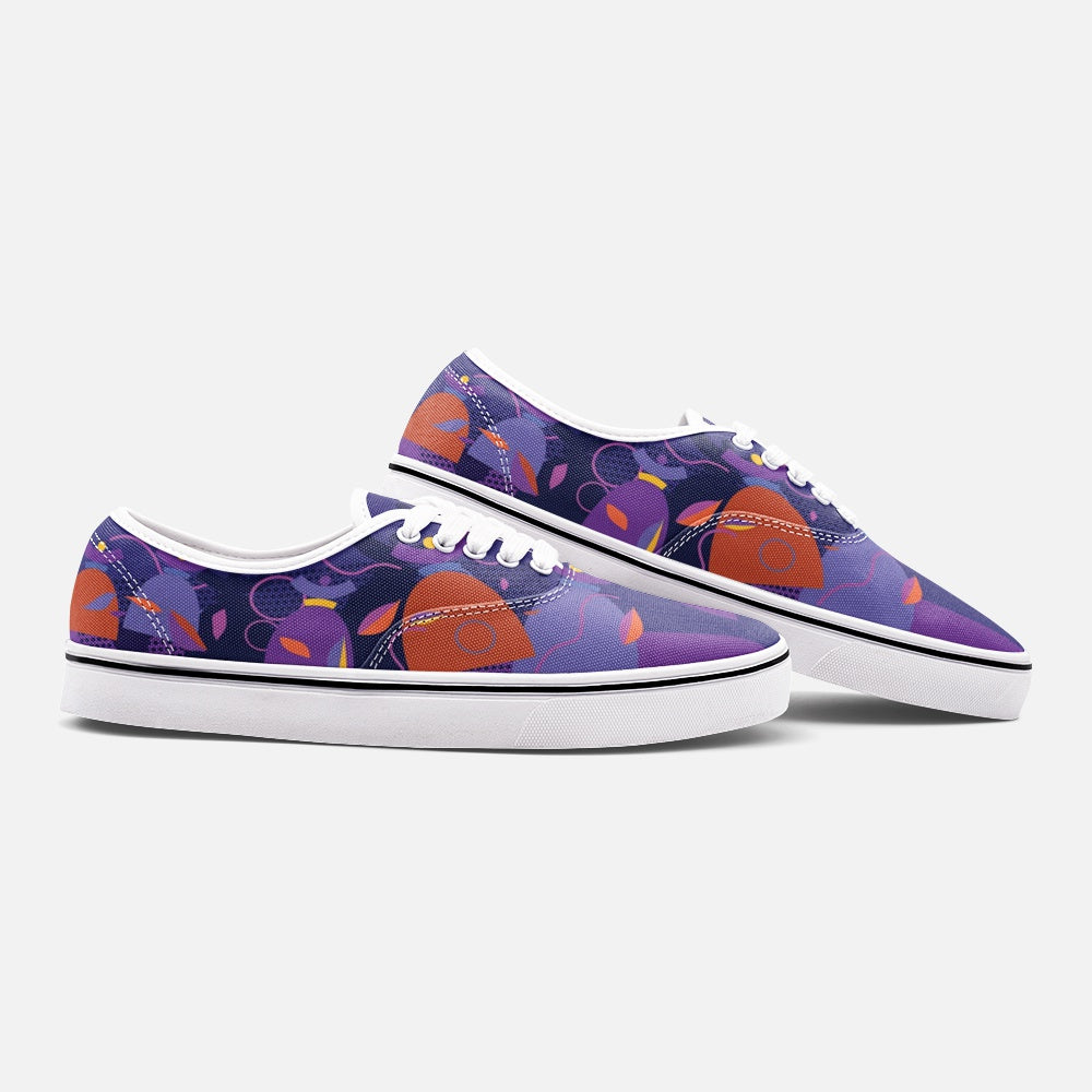 Dolores signature. Baskets basses en toile unisexe Dolores, "Calypso" .