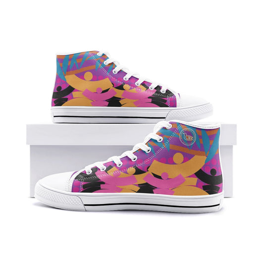 La boutique Narbero. Baskets hautes en toile unisexe Dolores, "Samba".