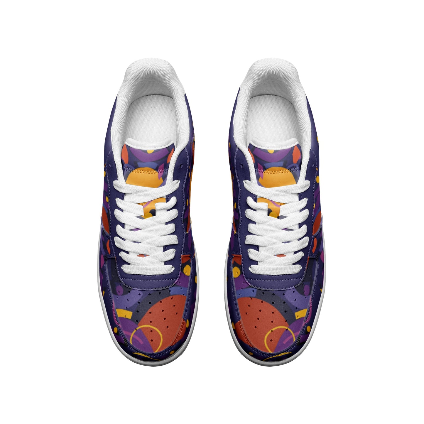 Baskets basses unisexes en cuir