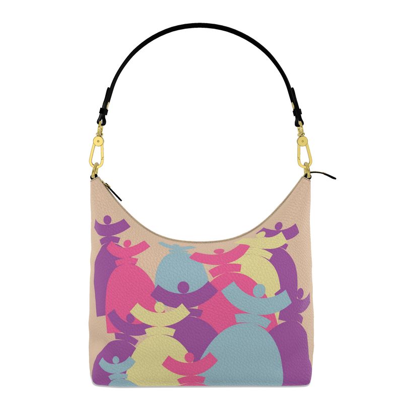 Dolores signature 'FARMELL' HOBO BAGS Sac cuir Dolores Pastel