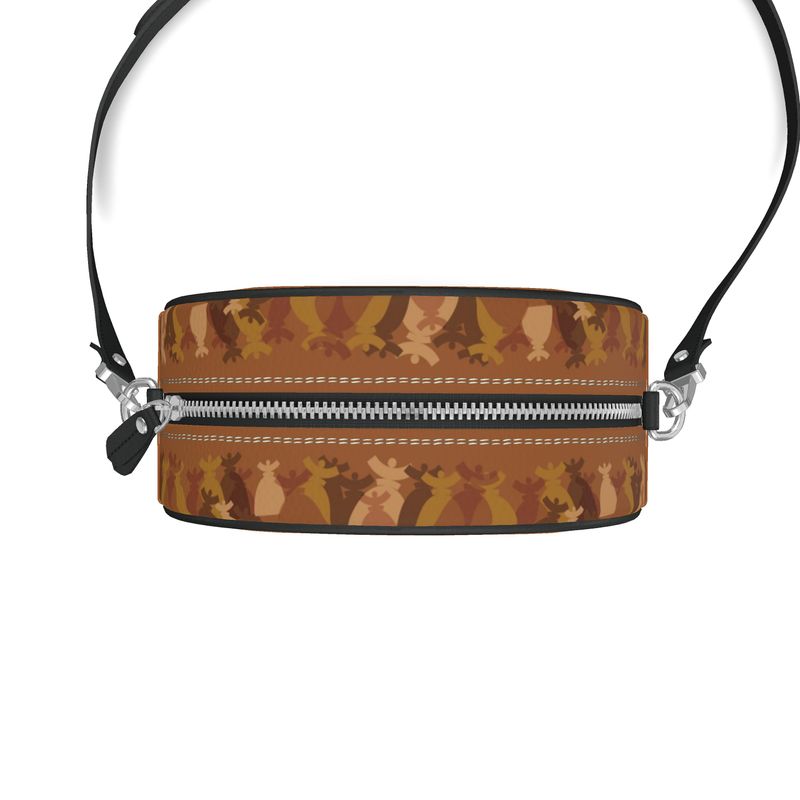 Dolores signature, Sac en cuir, round box Eclipse