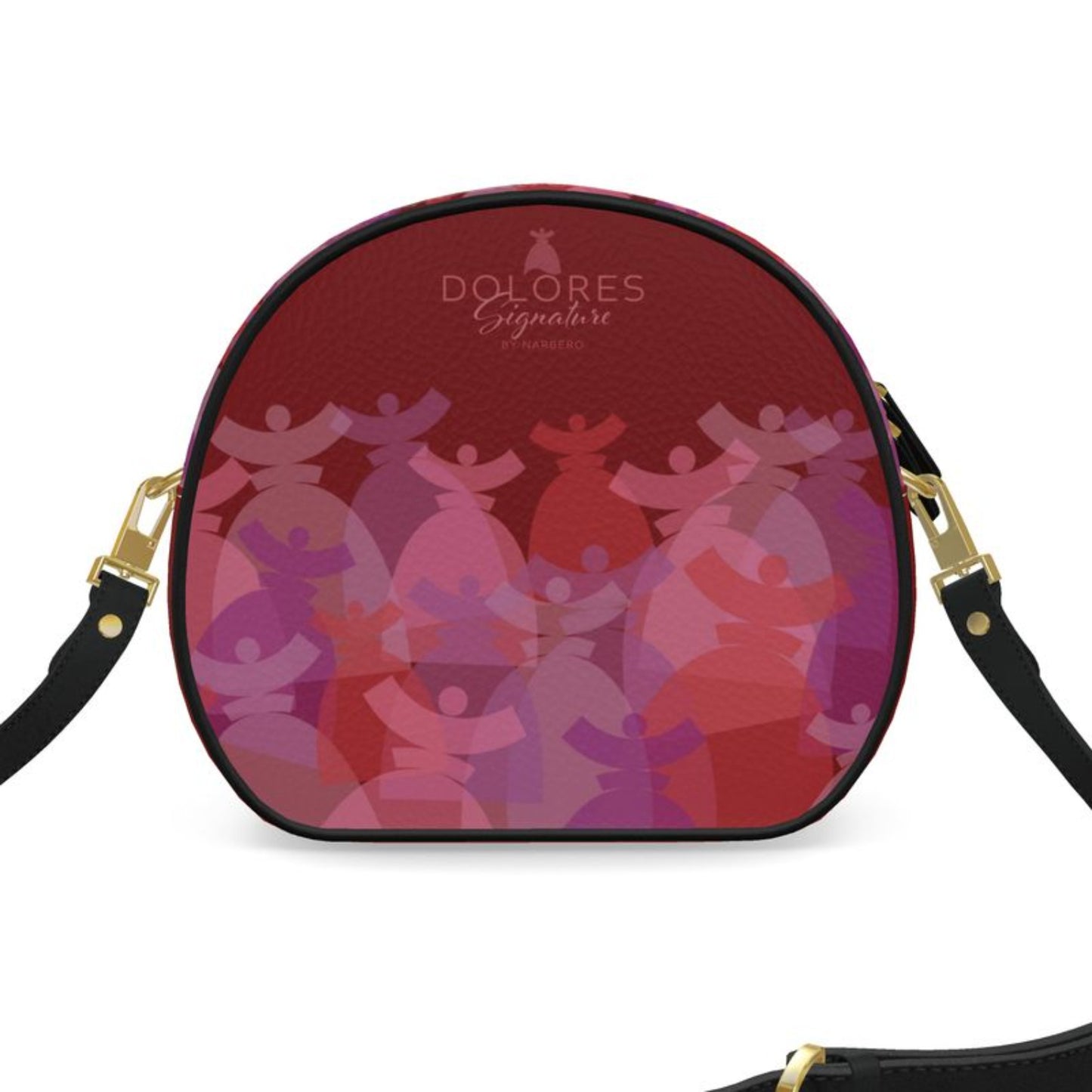 Dolores signature, Sac en cuir, round box Arena
