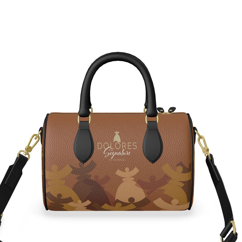 Dolores signature, mini sac a main cuir Dolores "DUNE"