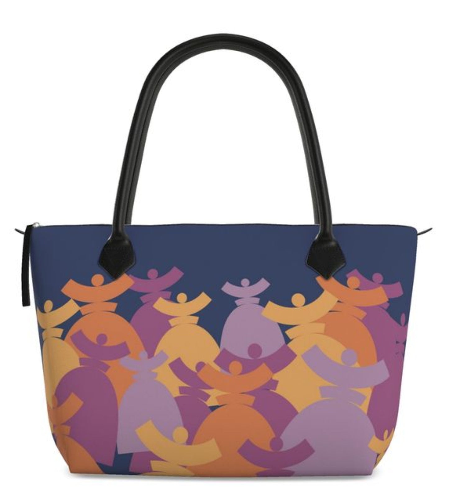 Dolores signature, sac zip top Bleu