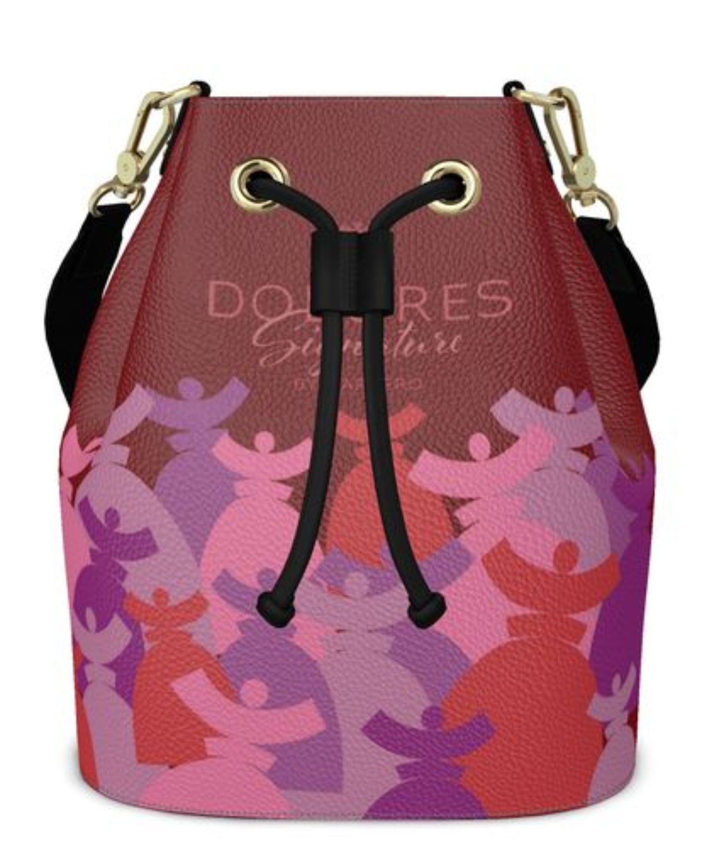 Dolores signature, sac "Bucket Bag" Dolores en Cuir "FERIA"