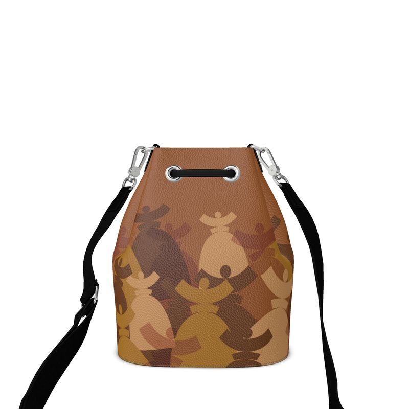 Dolores signature, sac "Bucket Bag" Dolores en Cuir "DUNE"