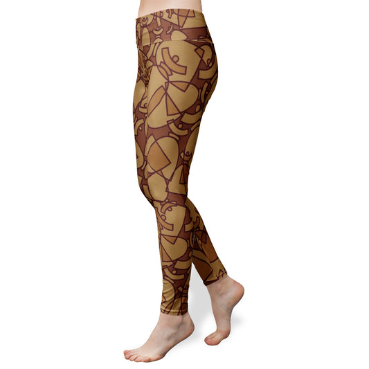 Leggings  taille haute Yogga ou sport "Dolores soft Autumn"