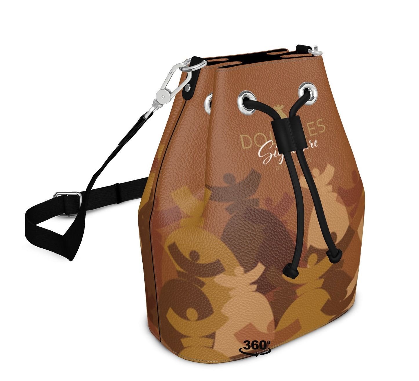 Dolores signature, sac "Bucket Bag" Dolores en Cuir "DUNE"