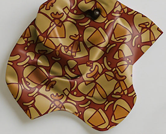 La boutique Narbero. Foulard Dolores, “ BROWN MOSAIC “