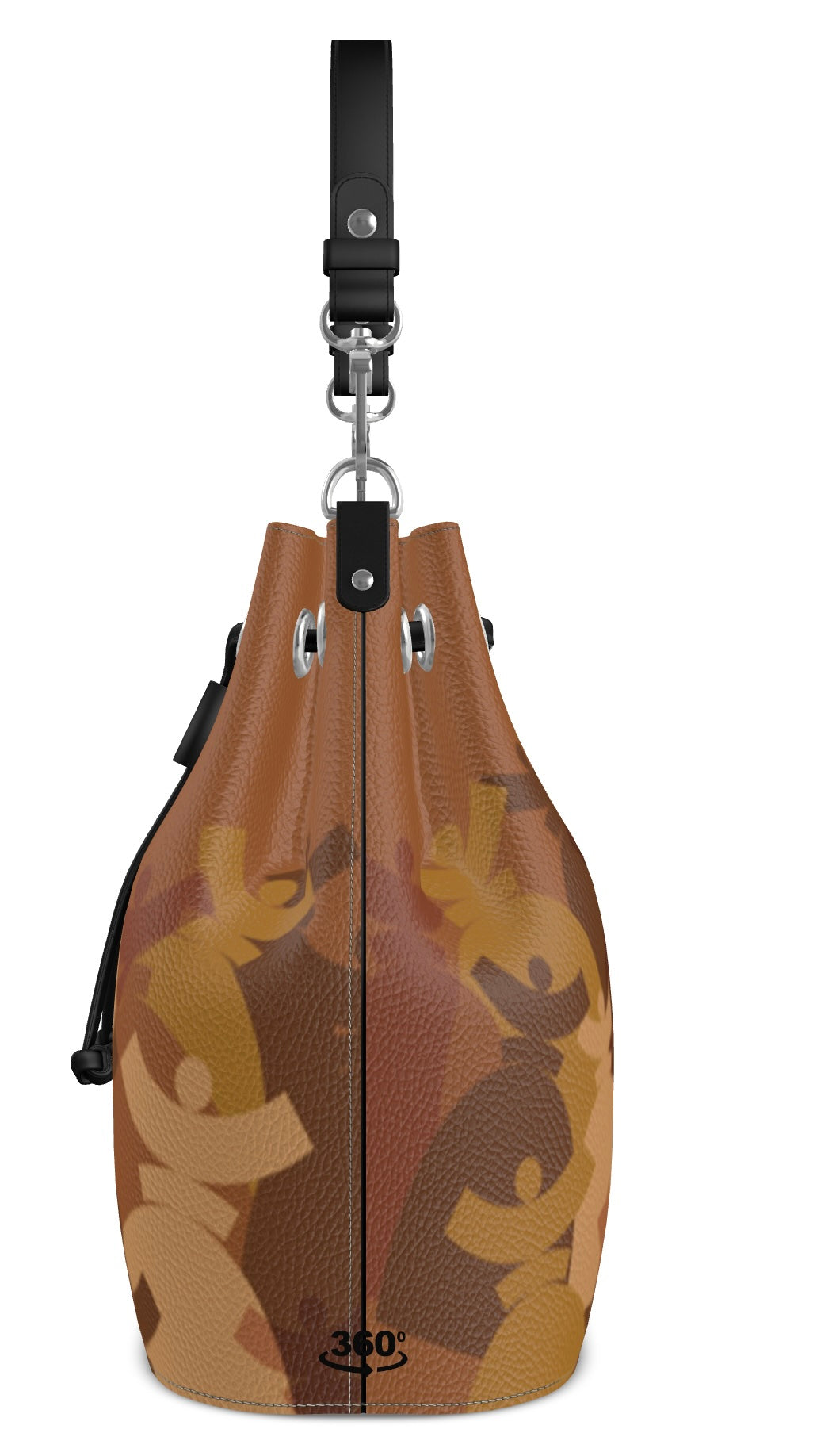 Dolores signature, sac "Bucket Bag" Dolores en Cuir "DUNE"