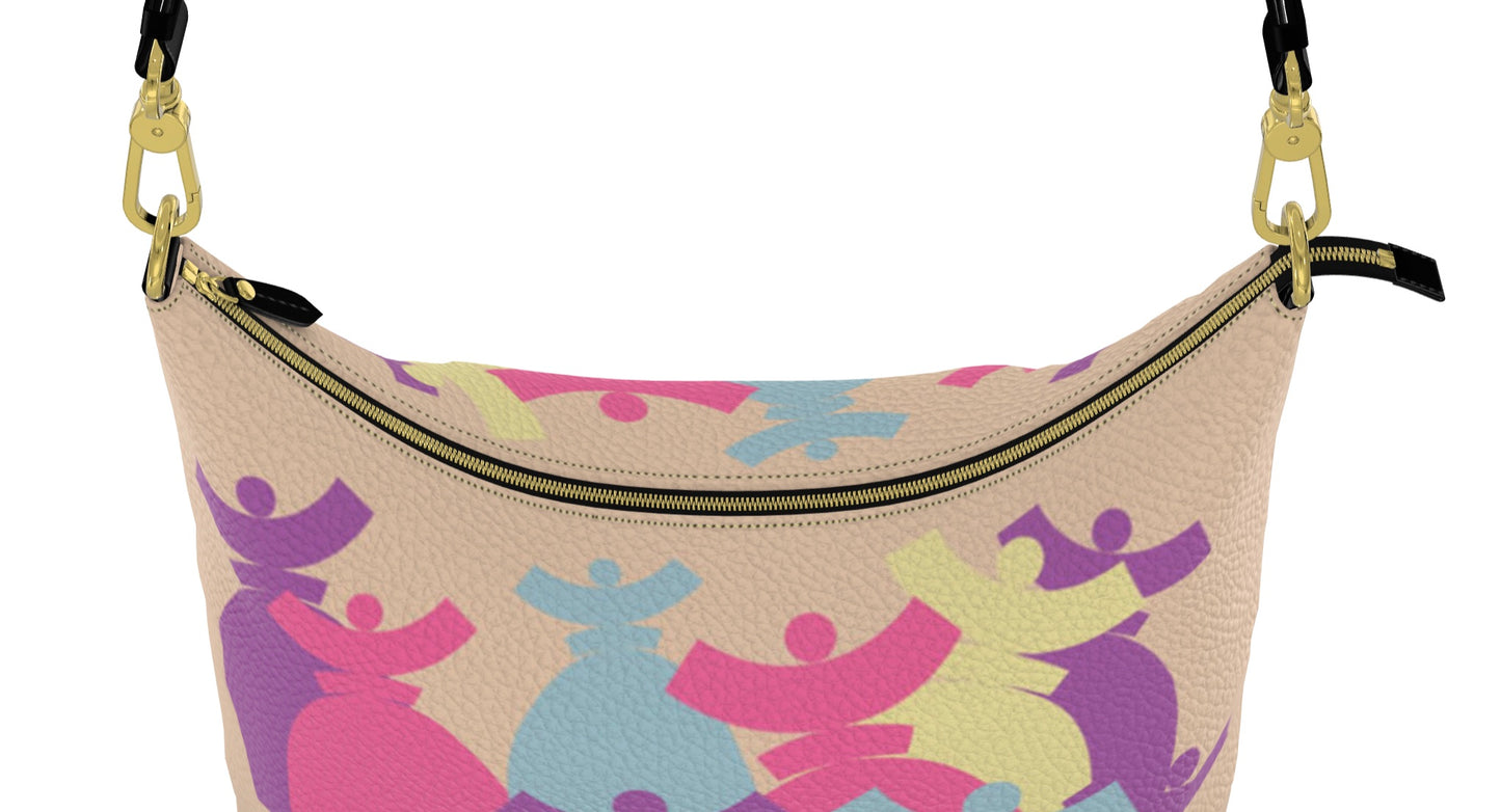 Dolores signature 'FARMELL' HOBO BAGS Sac cuir Dolores Pastel