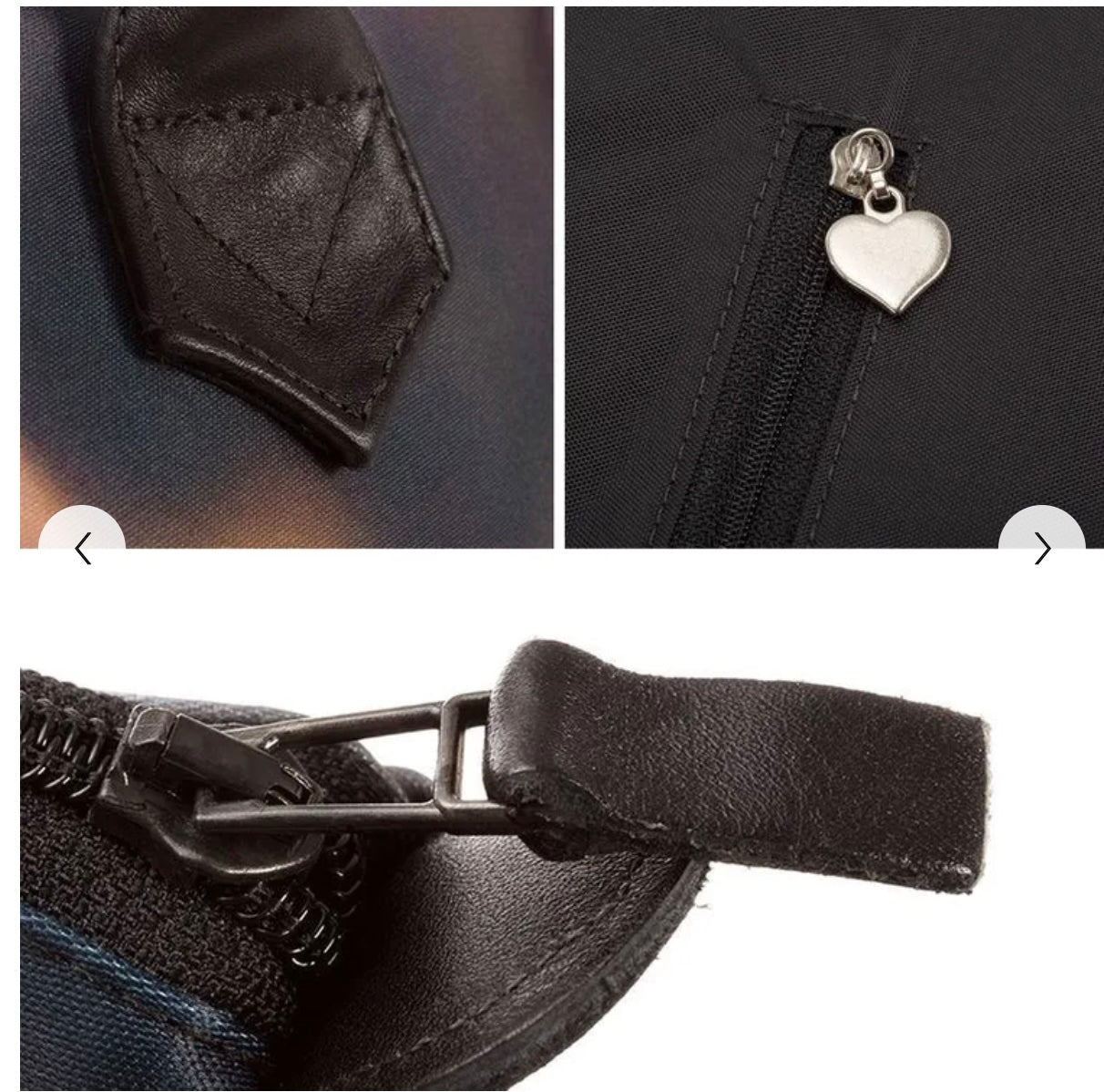 Dolores signature, sac zip top Bleu