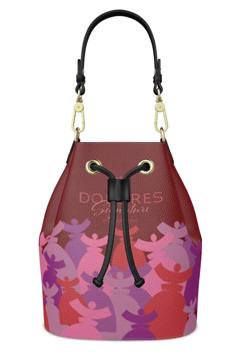 Dolores signature, sac "Bucket Bag" Dolores en Cuir "FERIA"