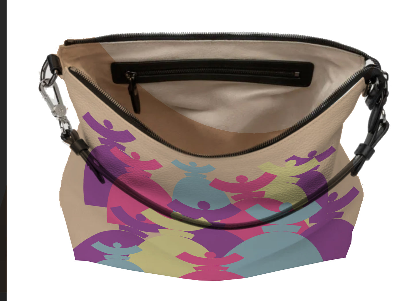 Dolores signature 'FARMELL' HOBO BAGS Sac cuir Dolores Pastel