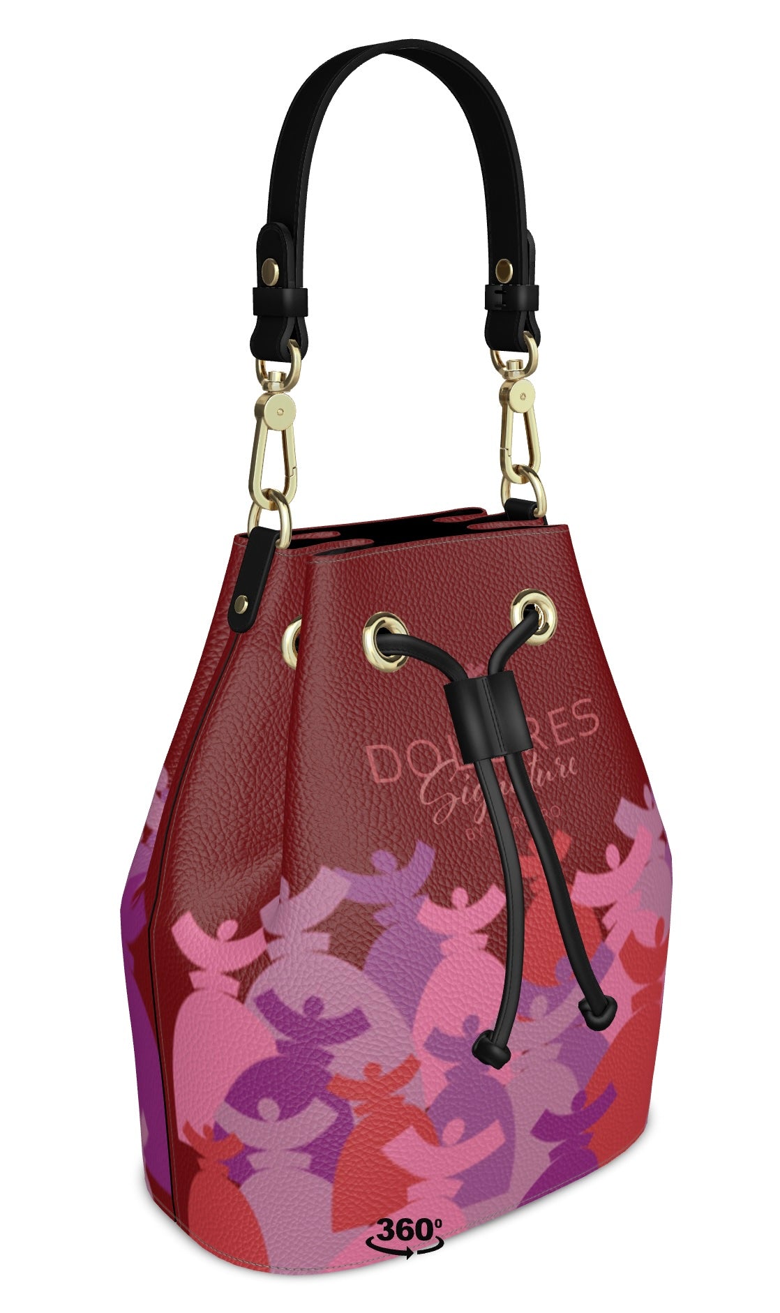 Dolores signature, sac "Bucket Bag" Dolores en Cuir "FERIA"