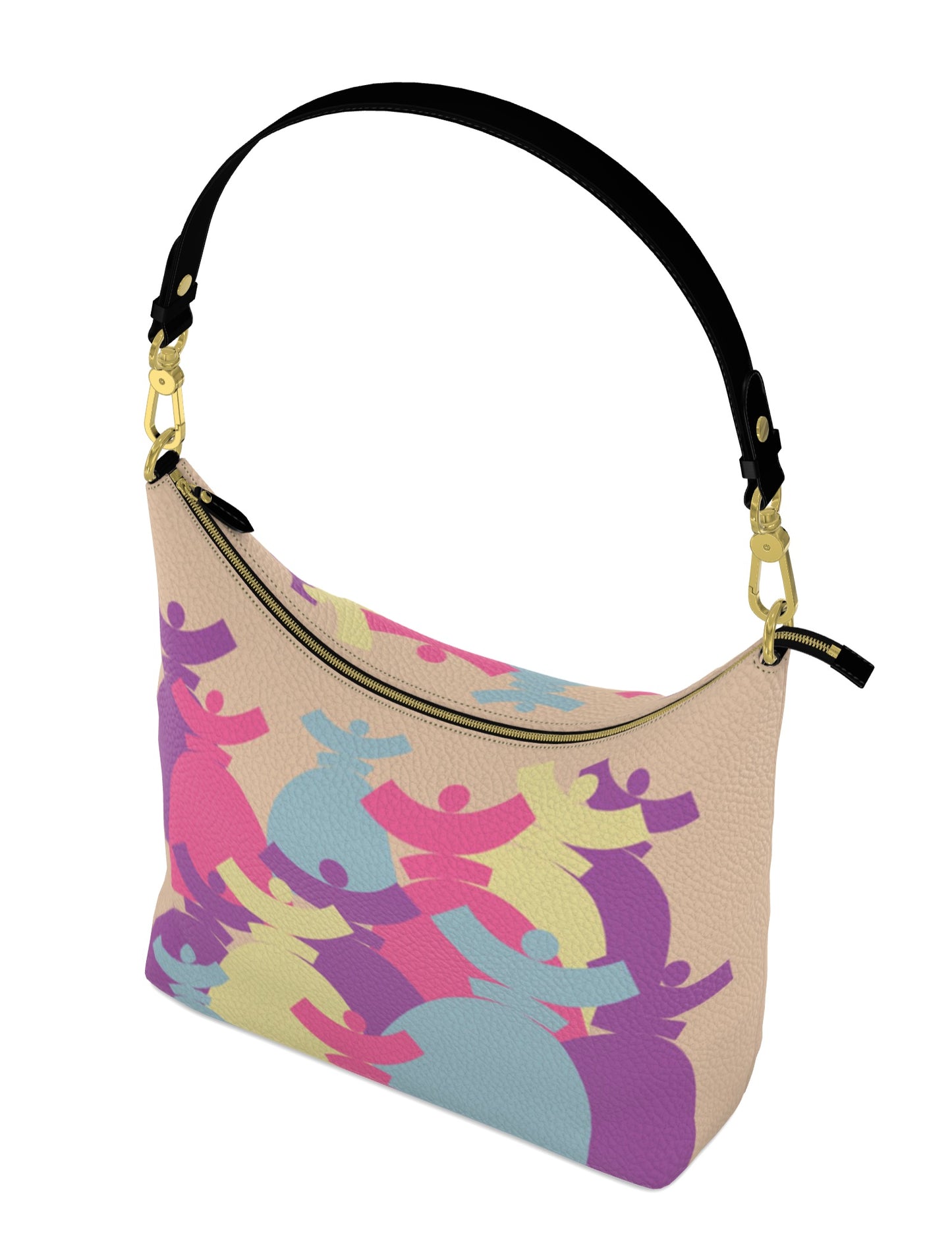Dolores signature 'FARMELL' HOBO BAGS Sac cuir Dolores Pastel