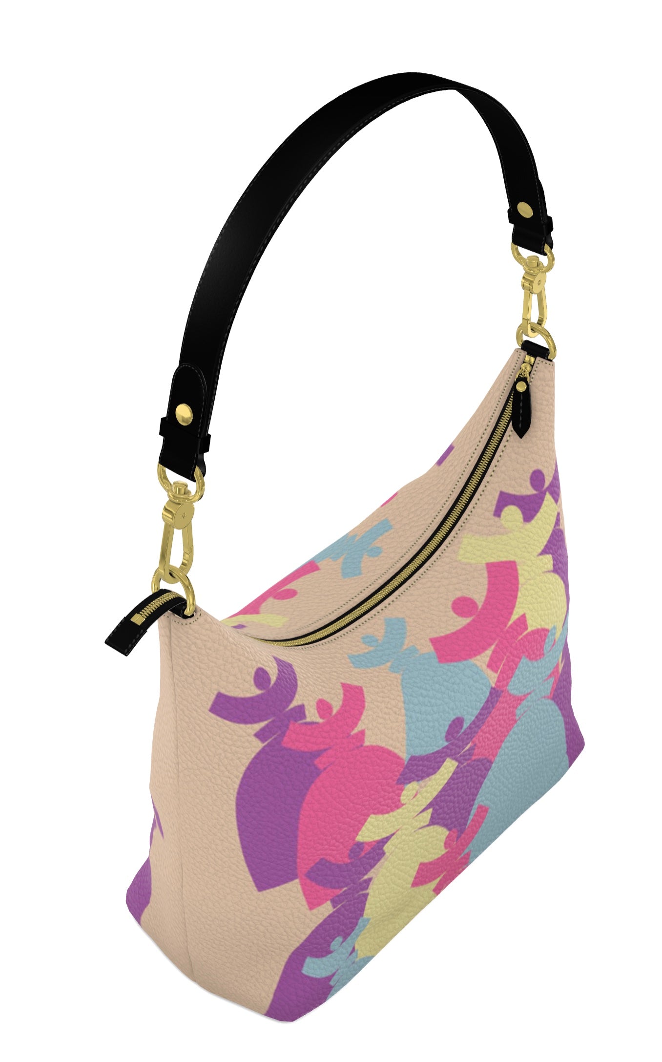 Dolores signature 'FARMELL' HOBO BAGS Sac cuir Dolores Pastel