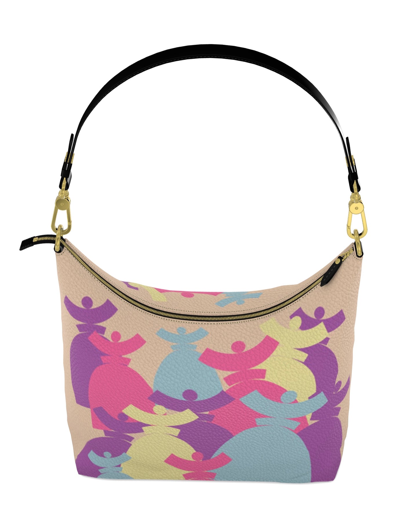 Dolores signature 'FARMELL' HOBO BAGS Sac cuir Dolores Pastel