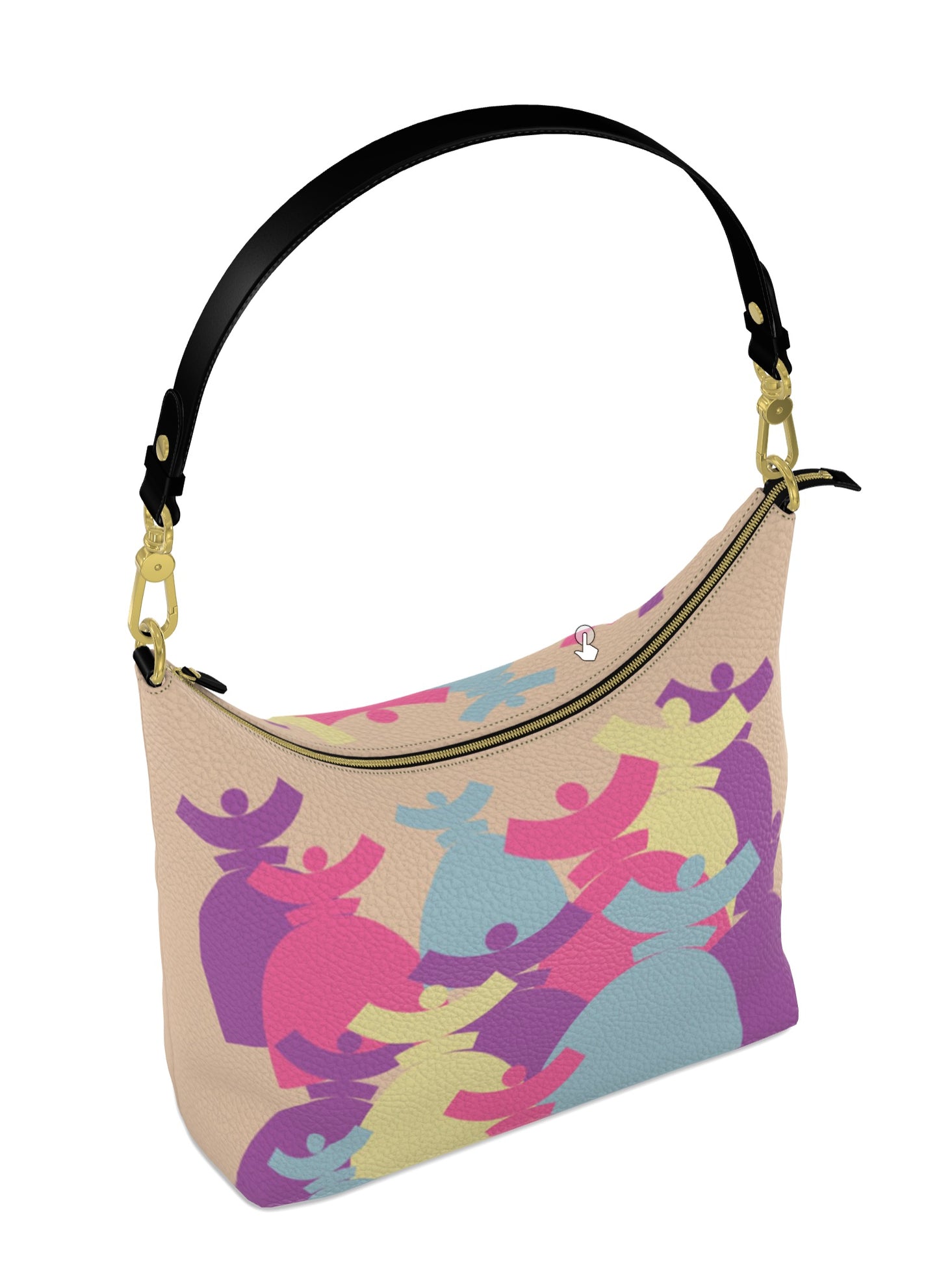 Dolores signature 'FARMELL' HOBO BAGS Sac cuir Dolores Pastel