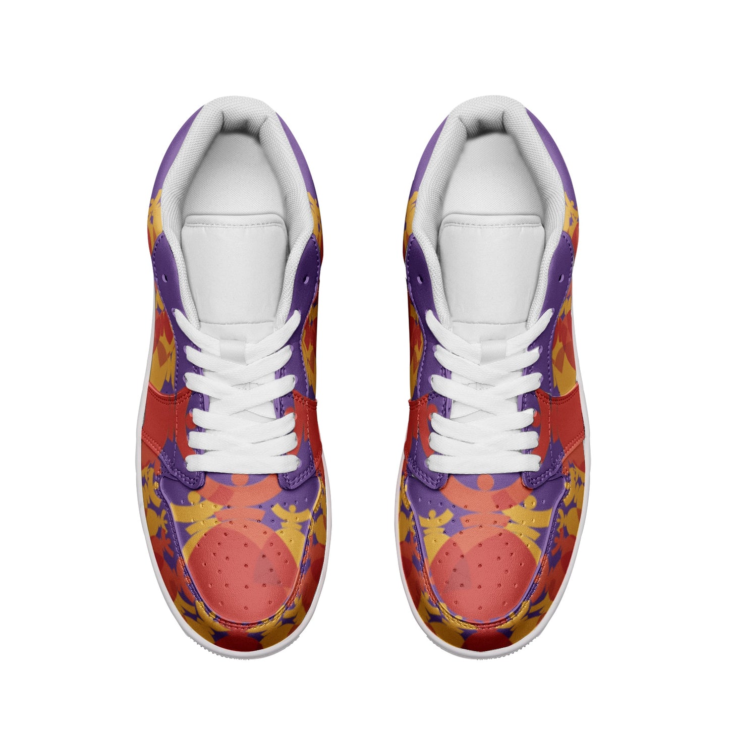 Baskets basses en cuir unisexes