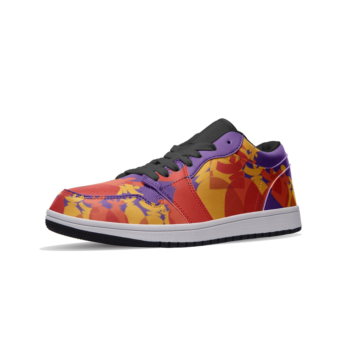 Baskets basses en cuir unisexes