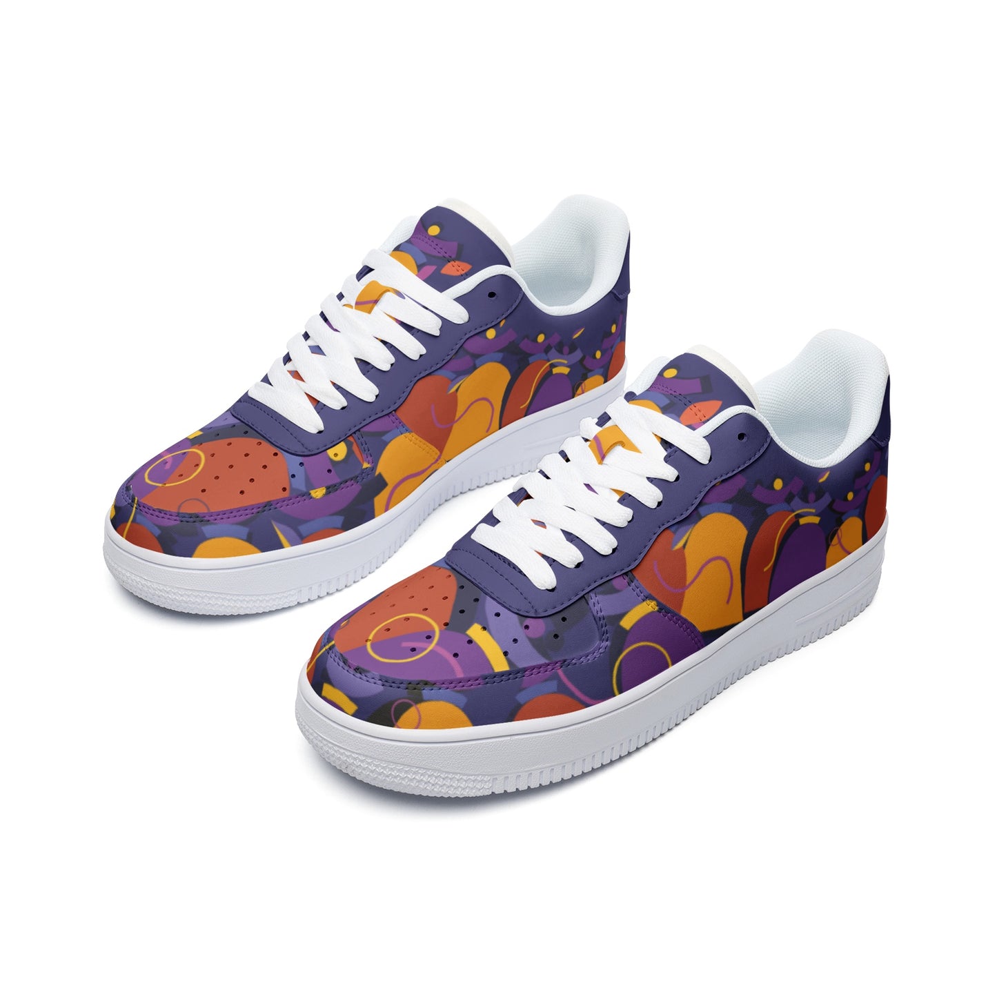 Unisex Low Top Leather Sneakers