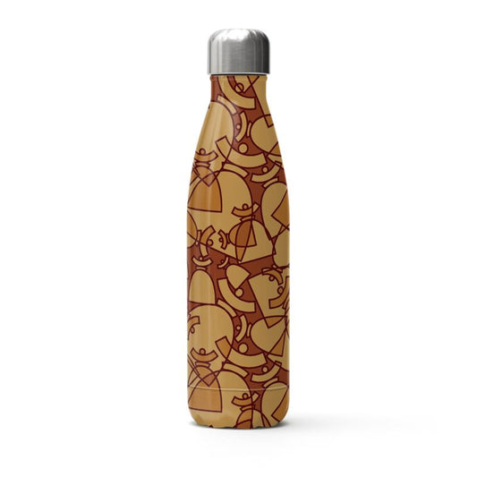 La boutique Narbero. Gourde isotherme en inox Dolores, "Brown Mosaic"