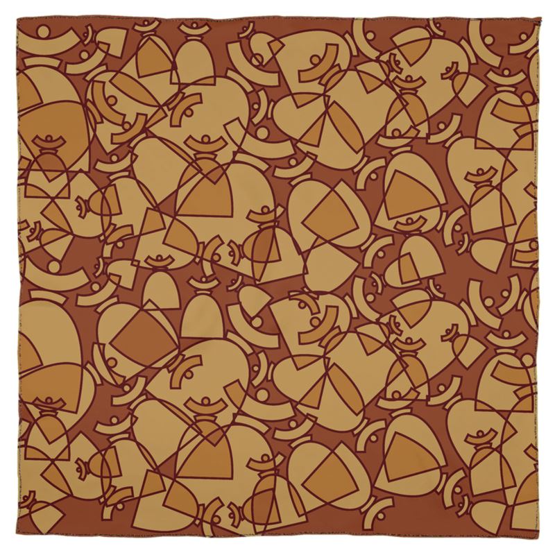 La boutique Narbero. Foulard Dolores, "Brown Mosaic"