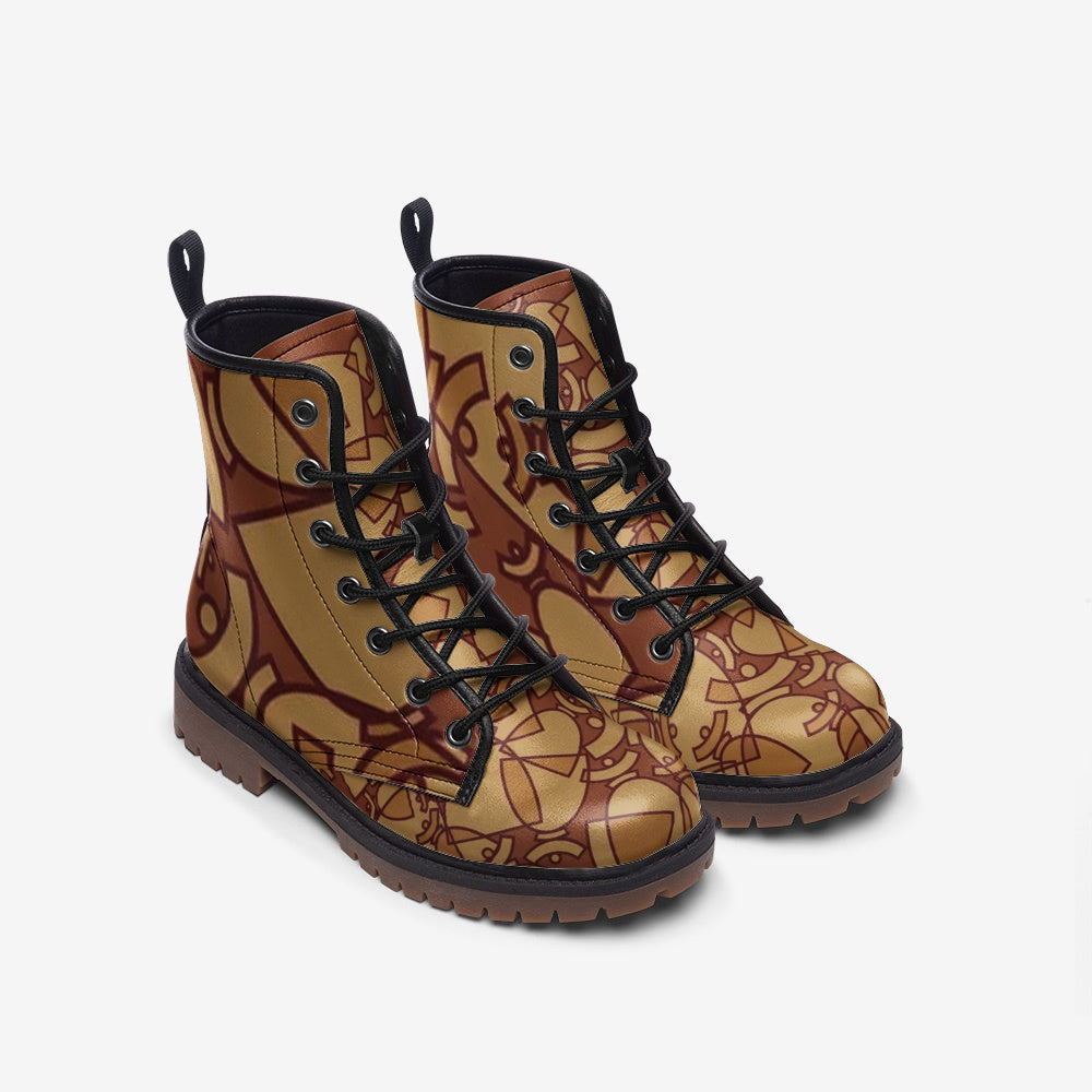 Dolores signature. Boots légères en cuir décontractées Dolores, "Brown Mosaic"