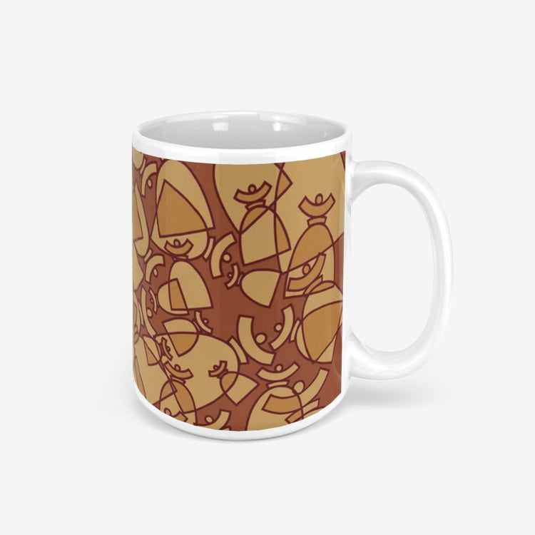 La boutique Narbero. Le mug Dolores, "Brown Mosaic"