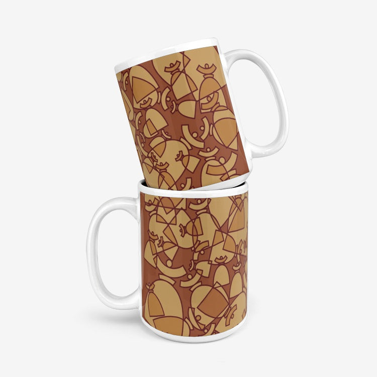 La boutique Narbero. Le mug Dolores, "Brown Mosaic"