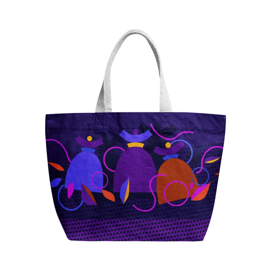Dolores signature. Sac fourre-tout en toile naturelle Dolores, "Calypso"