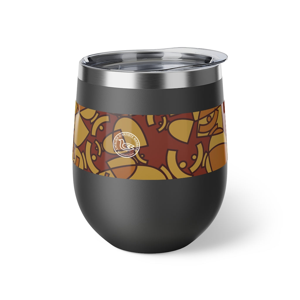 La boutique Narbero. Gobelet isotherme Dolores, "Brown mosaic"