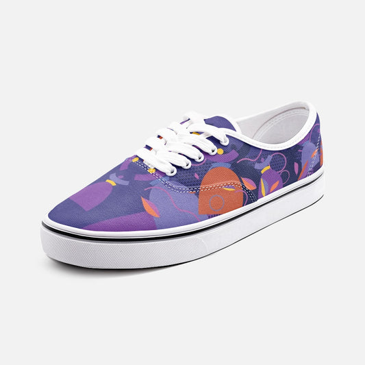 Dolores signature. Baskets basses en toile unisexe Dolores, "Calypso" .