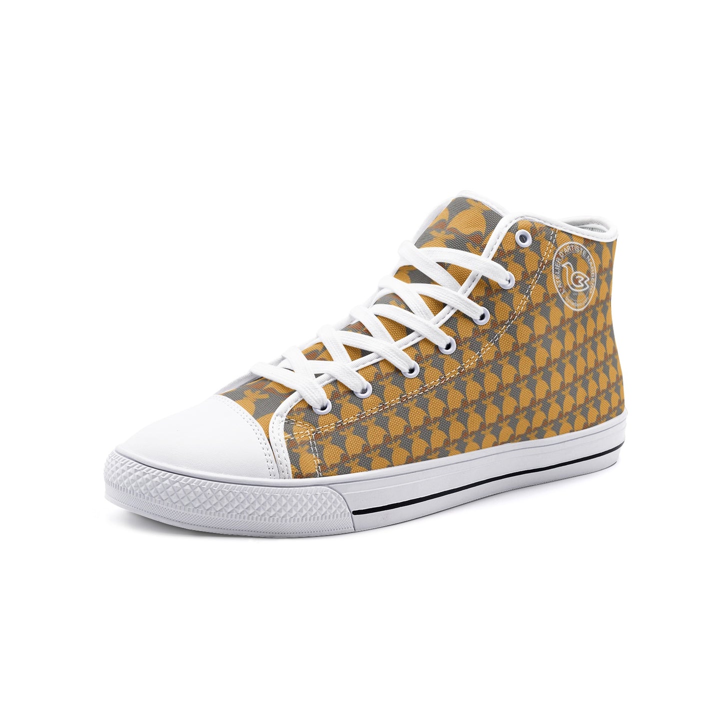 Dolores signature. Baskets hautes en toile unisexe Dolores, "Monogramme".