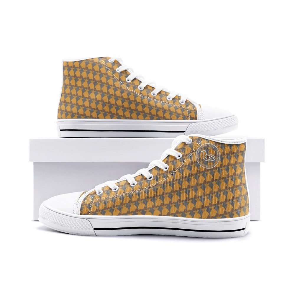 Dolores signature. Baskets hautes en toile unisexe Dolores, "Monogramme".