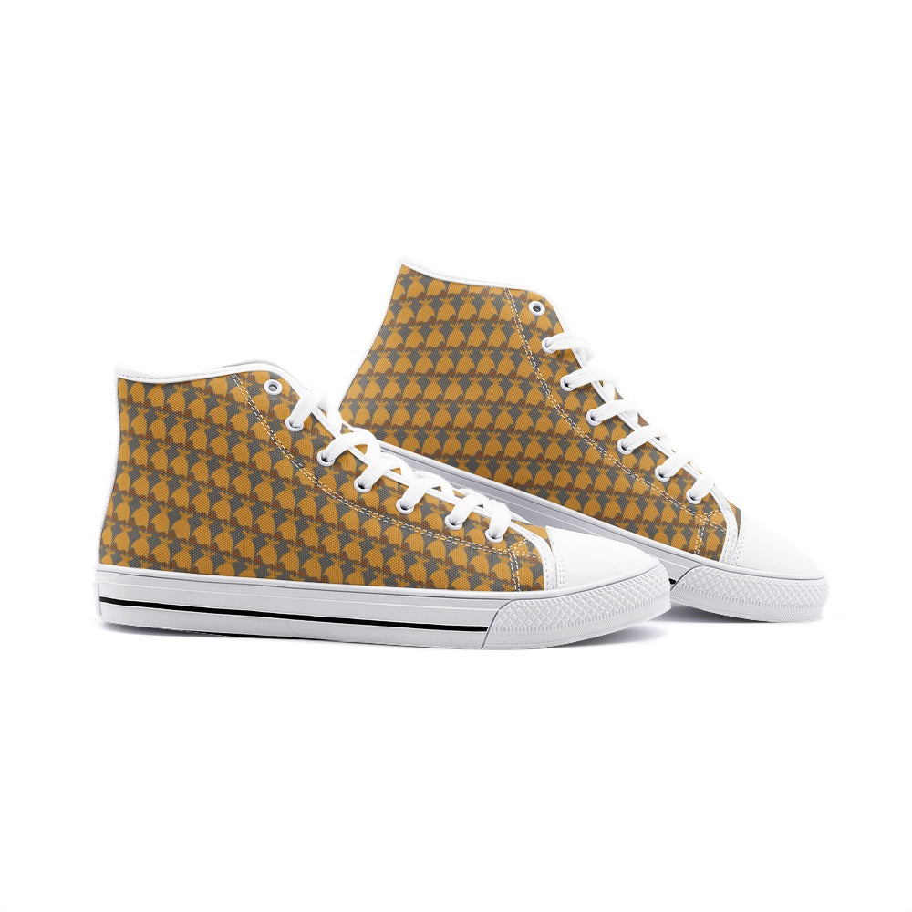 Dolores signature. Baskets hautes en toile unisexe Dolores, "Monogramme".