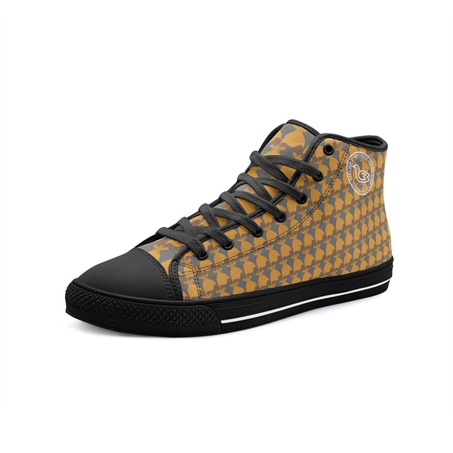 Dolores signature. Baskets hautes en toile unisexe Dolores, "Monogramme".